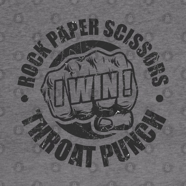 Rock paper scissors Throat Punch by Design Malang